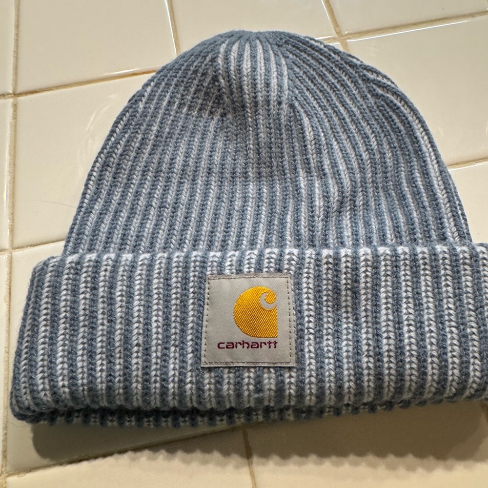 Carhartt Gray Ribbed Beanie